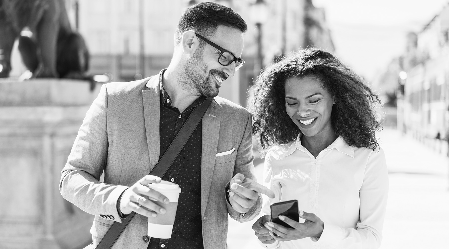 couple with cell phone